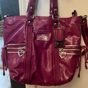 Purple Coach bag